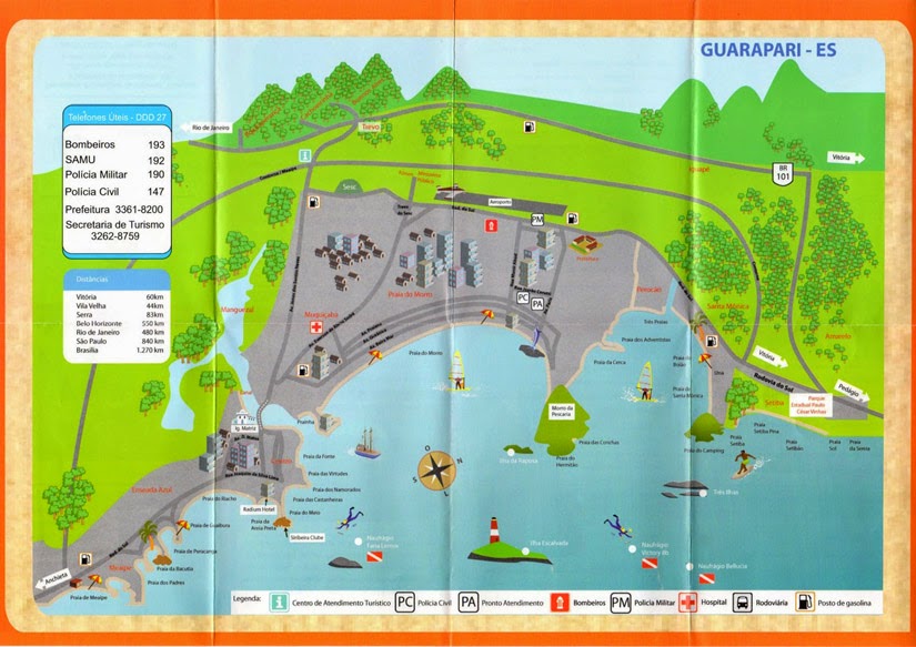 Mapa Guarapari