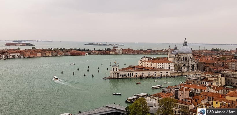 Veneza vista do Campanário Diário de Bordo - 1 dia em Veneza