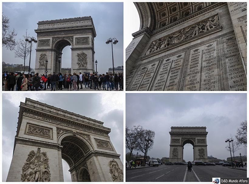 Arco do Triunfo - Diário de Bordo - 3 dias em Paris
