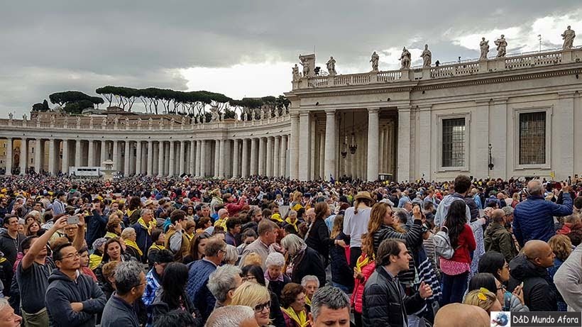 Audiência do Papa na Praça São Pedro - Diário de Bordo: 3 dias em Roma