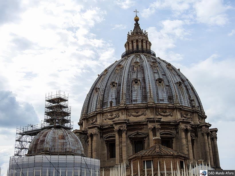 Cúpula da Basílica São Pedro - Diário de Bordo: 3 dias em Roma