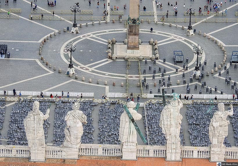 Praça São Pedro - espaço da audiência papal - Como ver o papa no Vaticano - Papa Francisco