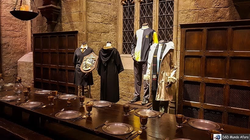 Salão Comunal do castelo de Hogwart: Harry Potter em Londres: tour no estúdio Warner Bros