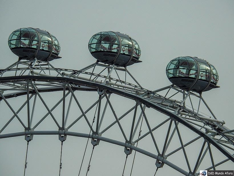 Cabines da London Eye: como visitar a roda-gigante de Londres