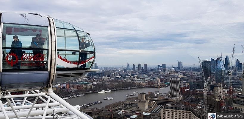 Vista da London Eye: como visitar a roda-gigante de Londres