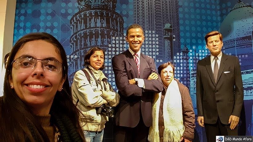 Obama e John Kennedy - Madame Tussauds: Como visitar o museu de cera de Londres