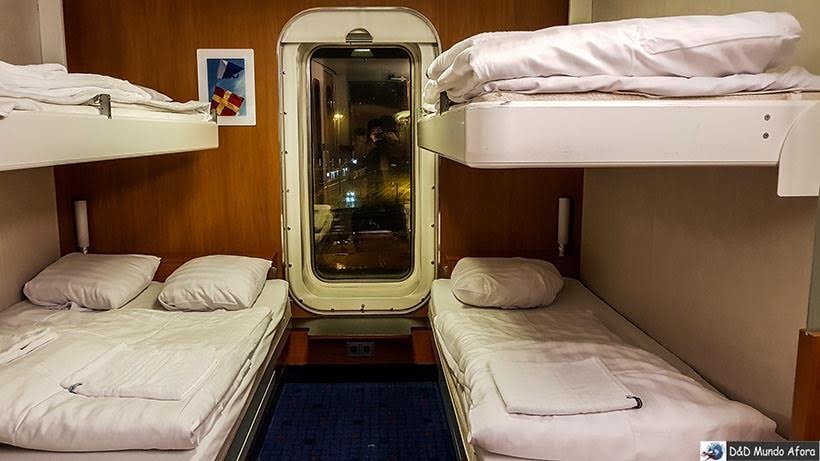 Cabine do ferry da Stena Line - De Londres a Amsterdam: como fazer o trajeto de navio