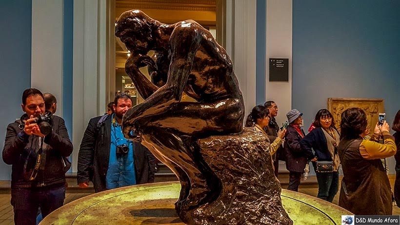 O Pensador, do francês Rodin no British Museum em Londres