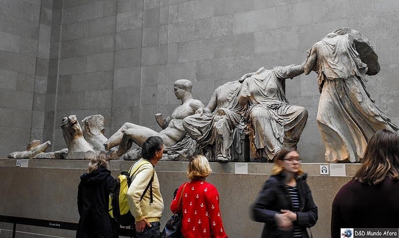Mármores de Elgin - seção grega do British Museum em Londres