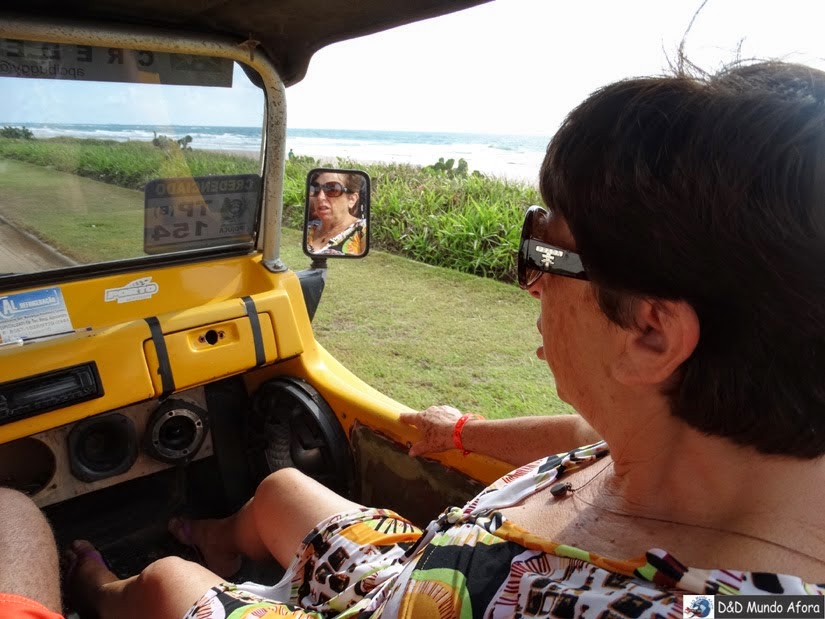 Mamis só senta na frente que é mais seguro - Passeio de buggy depois dos 60 anos