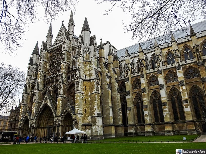 Abadia de Westminster em Londres - Pagando mico: sem falar inglês na Europa