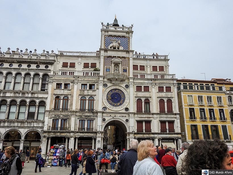 Torre do Relógio de São Marcos - O que fazer em Veneza