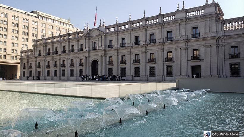 Parte traseira do Palácio de la Moneda - o que fazer em Santiago