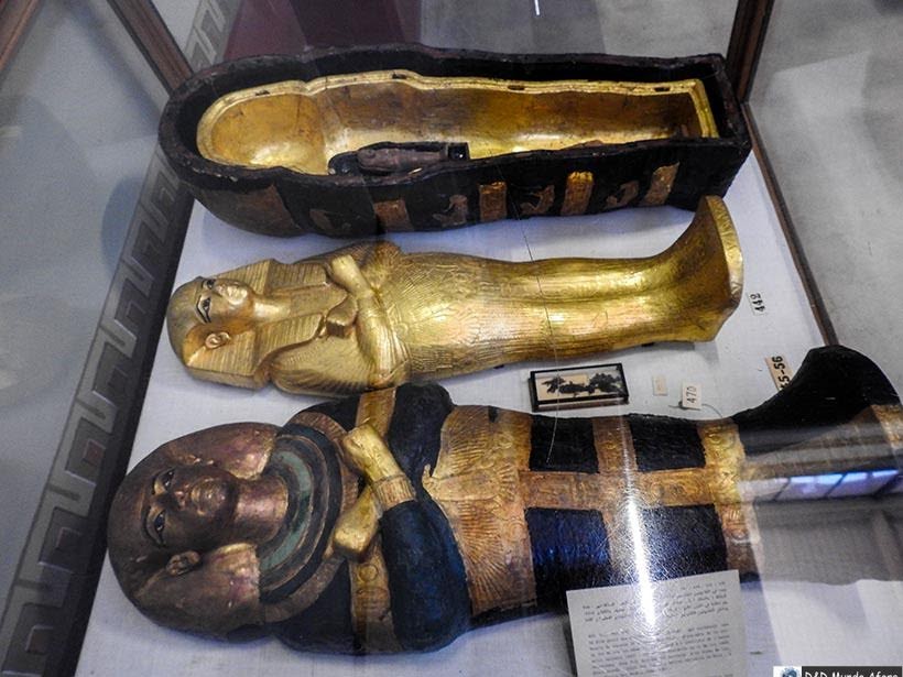 Sarcófagos de Tutancâmon do Museu do Cairo, Egito
