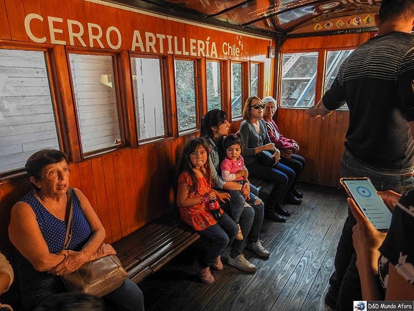 Funicular Artillería em Valparaíso, Chile - O que fazer em Valparaíso em algumas horas