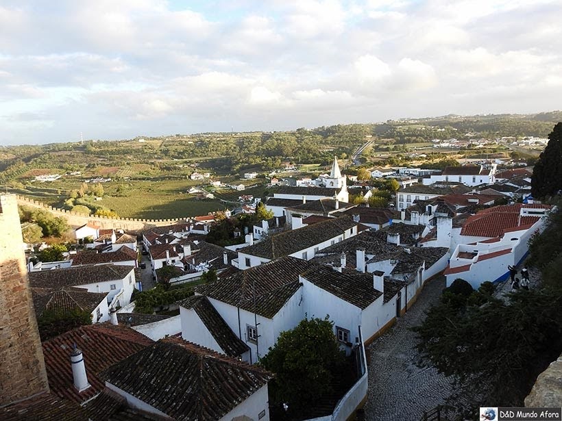 Óbidos vista das muralhas, Portugal