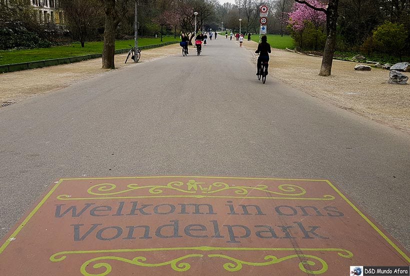 Entrada do Vondelpark Amsterdam