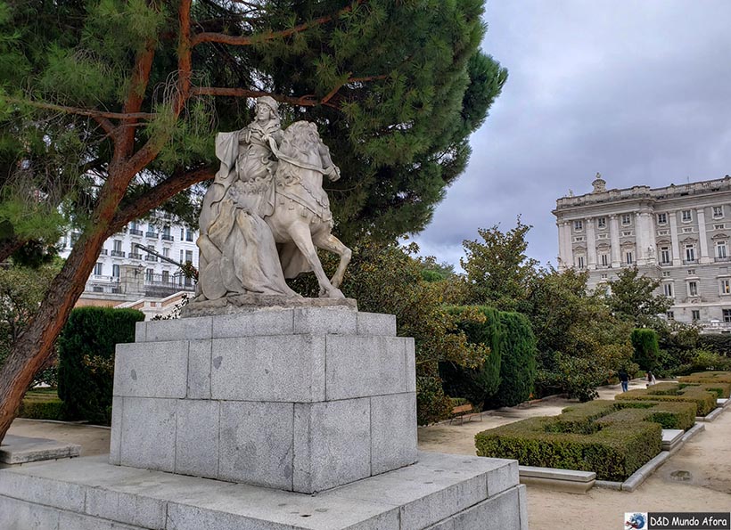 Detalhe do Jardim de Sabatine - Diário de bordo: 4 dias em Madrid, Espanha