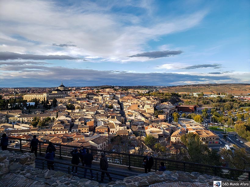 Mirador de Alcázar - vista da cidade de Toledo - 4 dias em Madrid e Toledo, Espanha