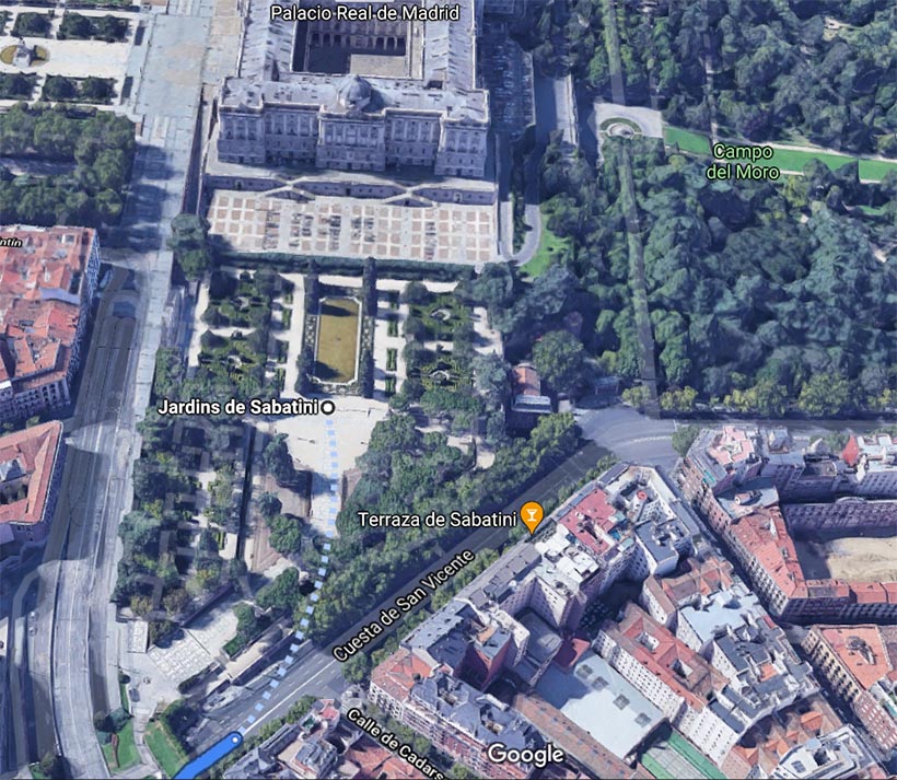 Jardins de Sabatini, Madrid - Google Maps