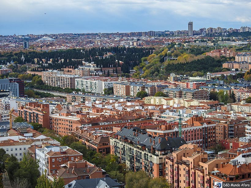 Vista de Madrid do alto da cúpula