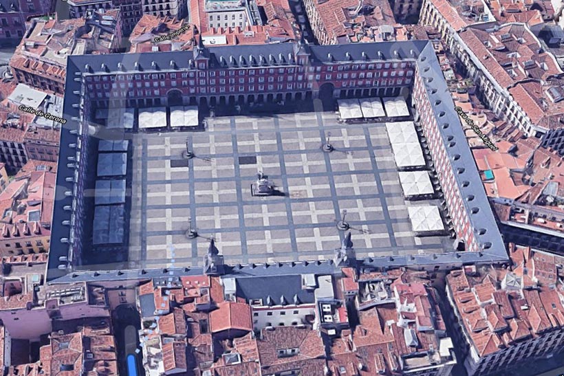 Plaza Mayor em Madrid, Espanha