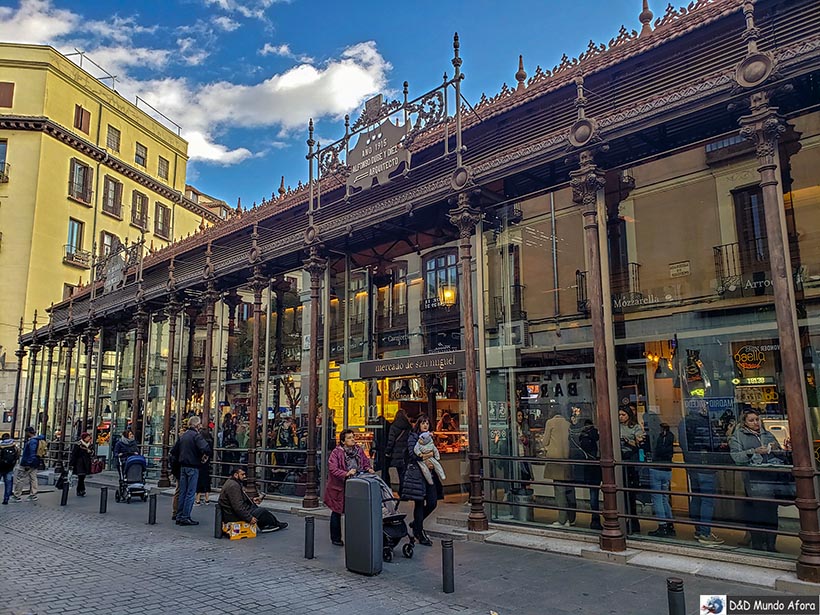 Mercado de San Miguel - estrutura de ferro e vidro