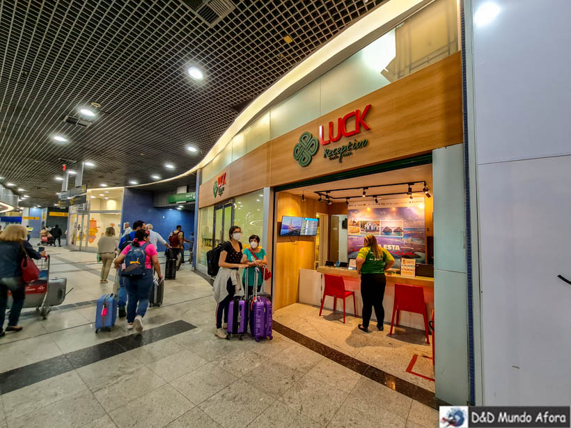 Loja Luck Repectivo no aeroporto de Recife