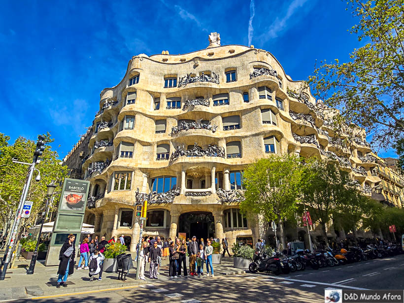 Casa Mila em Barcelona - CRUZEIRO PARA EUROPA